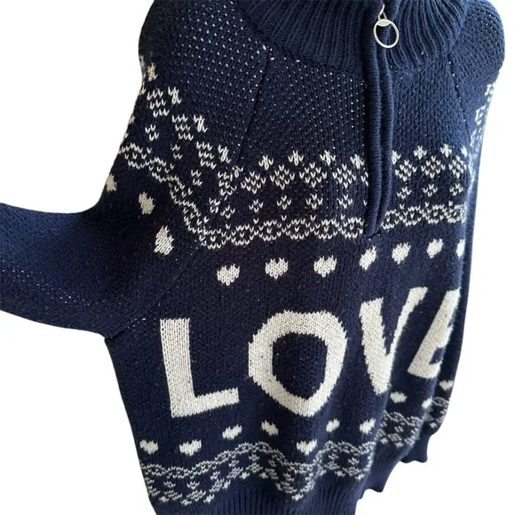 Aerie Navy LOVE Sweater - Picture 4 of 10